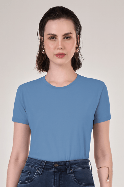 Camiseta Feminina Azul Oceano CA24002AZO
