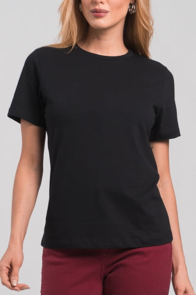 Camiseta Feminina Preta CA24002