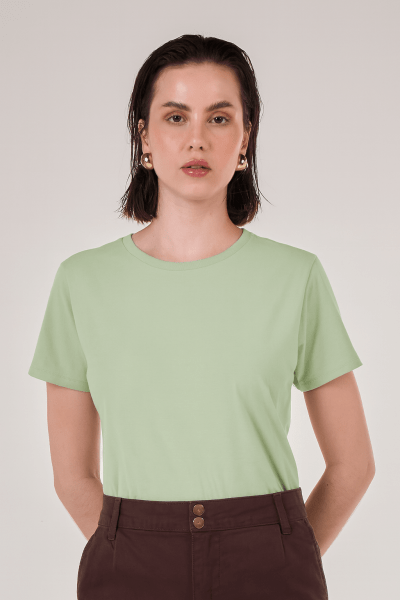 Camiseta Feminina Verde Claro CA24002VR