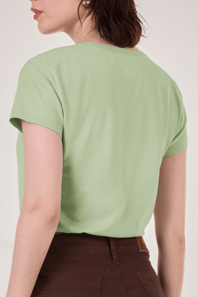 Camiseta Feminina Verde Claro CA24002VR