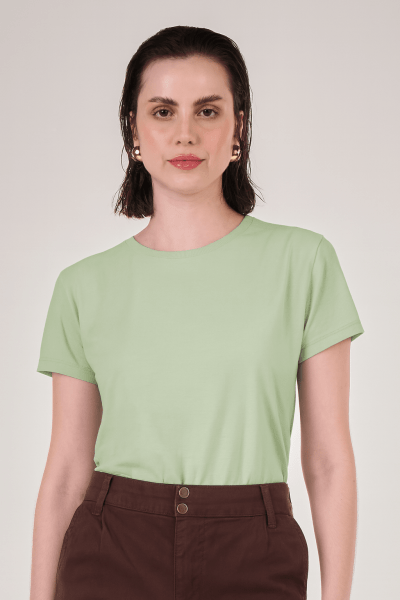 Camiseta Feminina Verde Claro CA24002VR