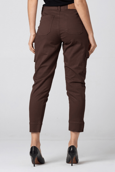 Calça Cargo Feminina Marrom F2824MR