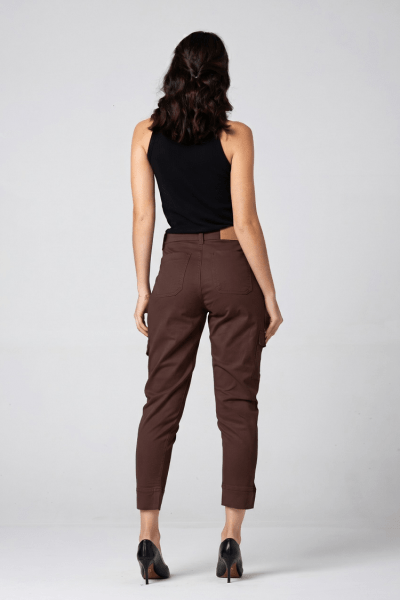 Calça Cargo Feminina Marrom F2824MR