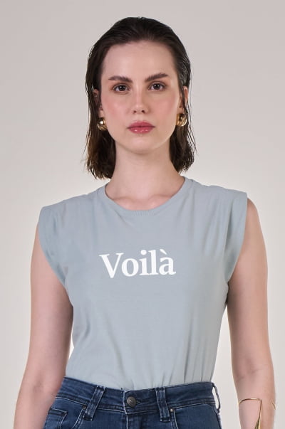 Regata Muscle Tee Azul Claro Voilà