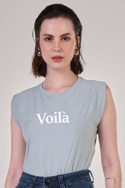 Regata Muscle Tee Azul Claro Voilà
