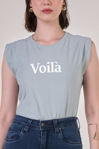 Regata Muscle Tee Azul Claro Voilà