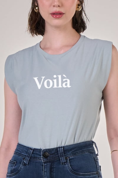 Regata Muscle Tee Azul Claro Voilà