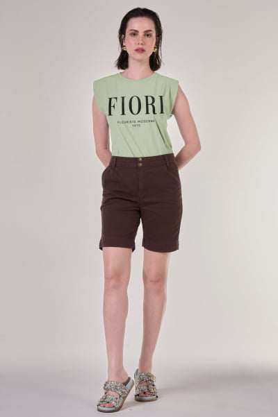 Regata Muscle Verde Malva Fioiri
