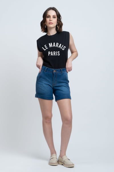 Regata Muscle Tee Preta La Marais