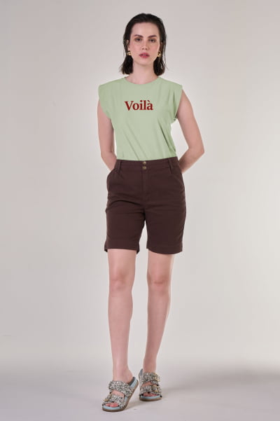 Regata Muscle Verde Malva C'est La Vie - Cópia (1)