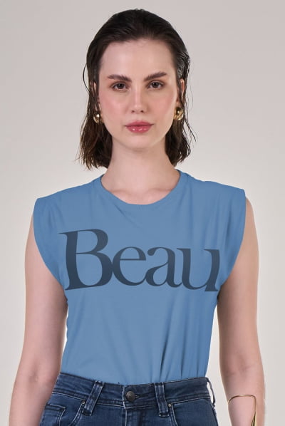 Regata Muscle Tee Azul Infinity Beau