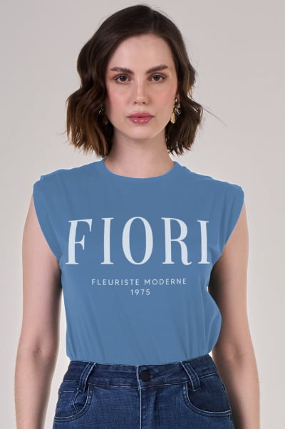 Regata Muscle Tee Azul Infinity Fioiri