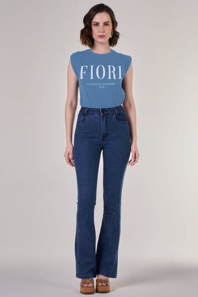 Regata Muscle Tee Azul Infinity Fioiri