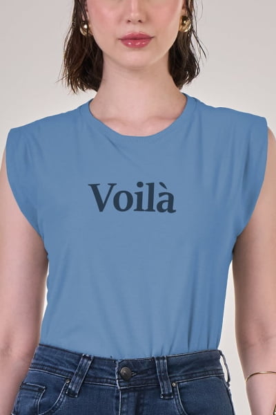 Regata Muscle Tee Azul Infinity Voilà