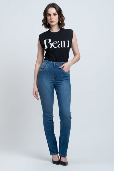 Regata Muscle Tee Preta Beau