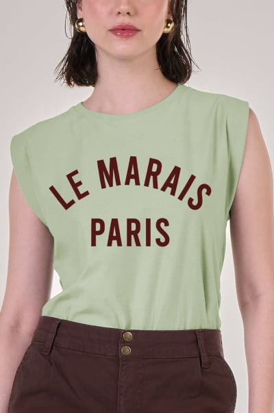Regata Muscle Verde Malva Marais Paris