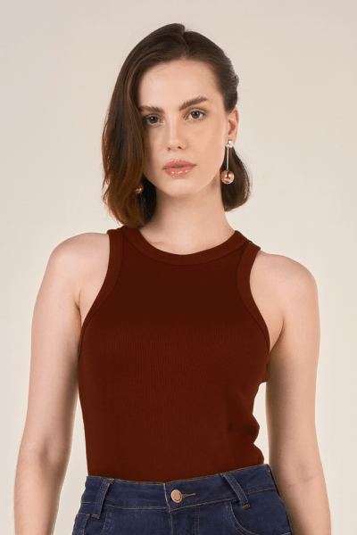 Regata Canelada Marrom Madeira RF25100MAD