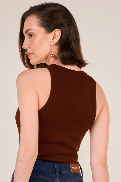 Regata Canelada Marrom Madeira RF25100MAD