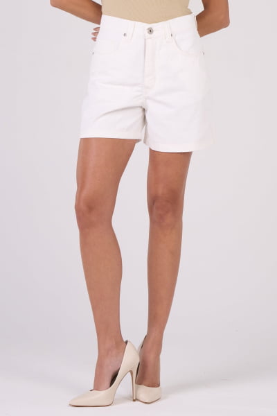 Short Feminino Mom de Sarja Off White F24098OFF