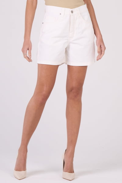 Short Feminino Mom de Sarja Off White F24098OFF