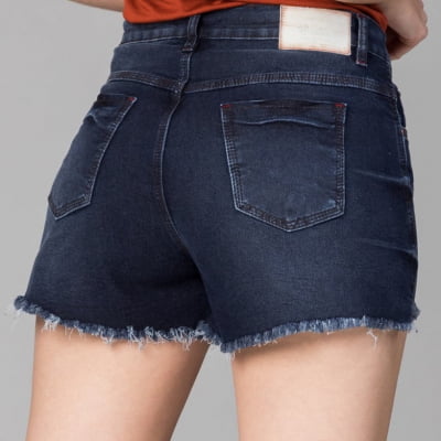 Short Feminino Jeans Escuro F2021791