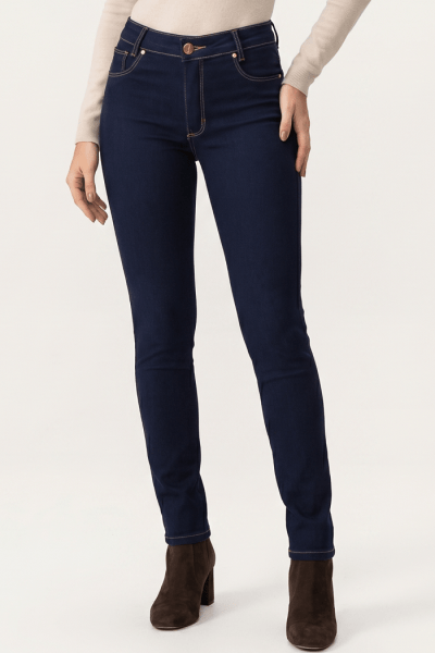 Calça Jeans Cintura Alta F2256 Calça Jeans Cintura Alta F2256