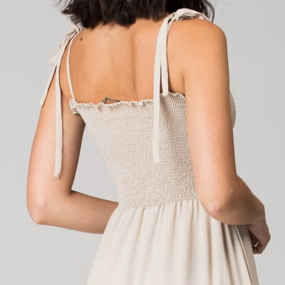 VESTIDO LASTEX MIDI VT020